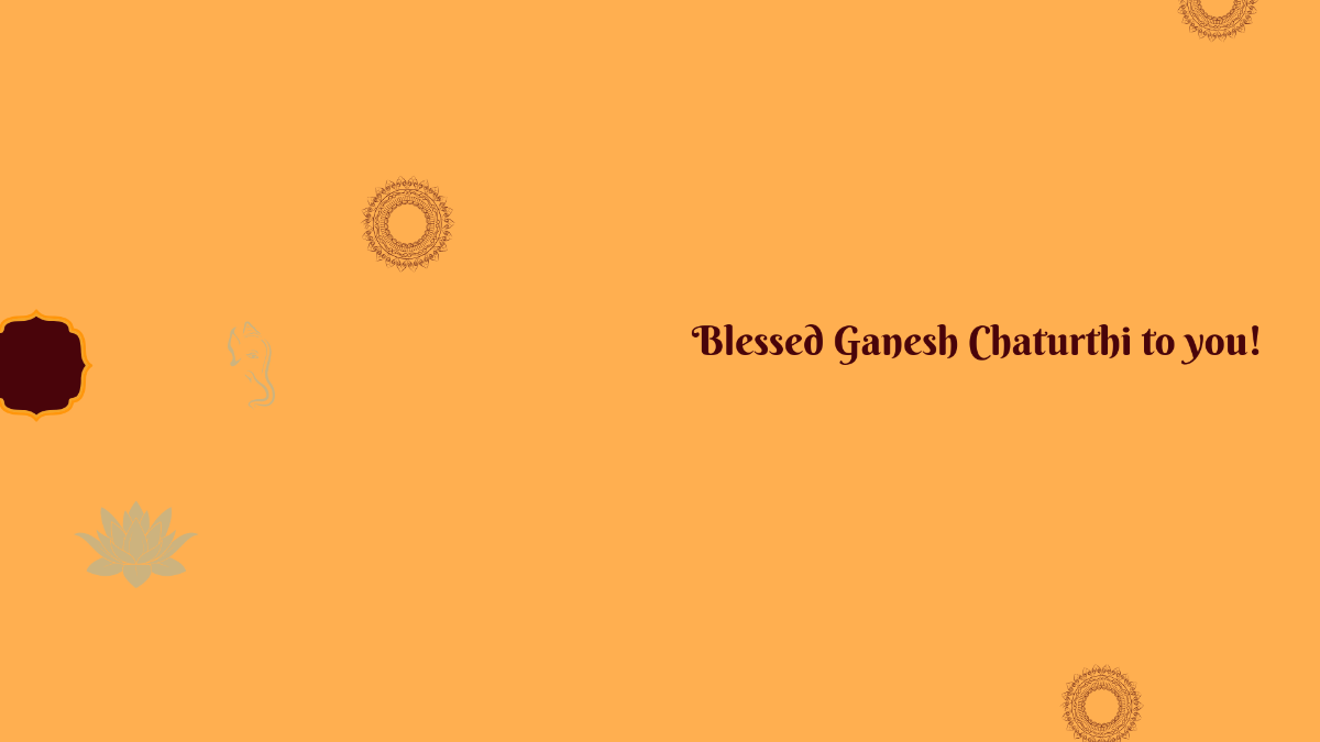 Free Ganesh Chaturthi Design Background Template to Edit Online