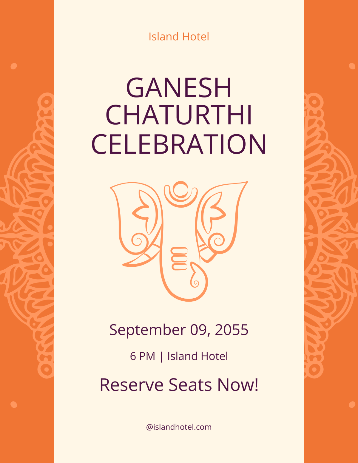 Blank Ganesh Chaturthi Flyer Template - Edit Online & Download