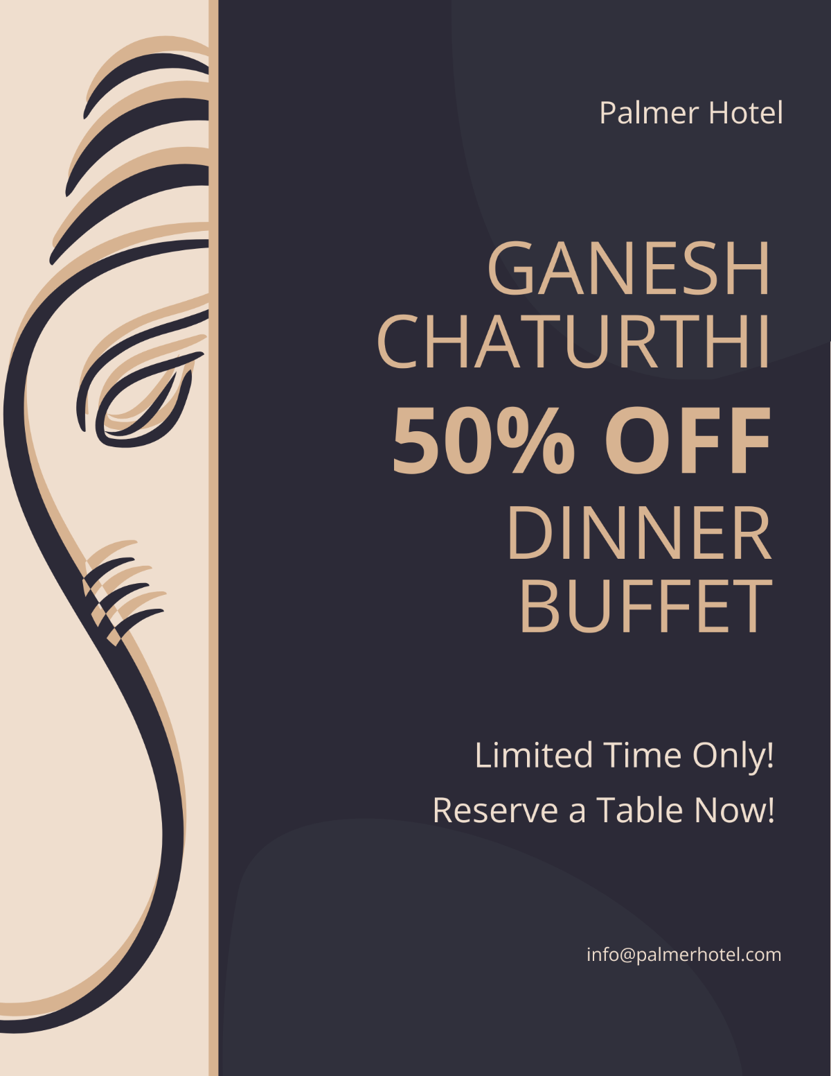 Ganesh Chaturthi Advertising Flyer Template - Edit Online & Download