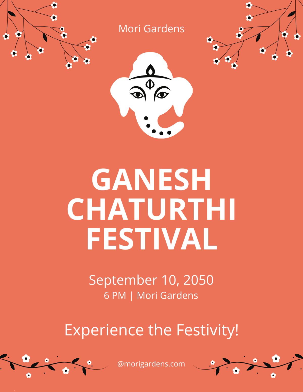 Ganesh Chaturthi Event Flyer Template - Edit Online & Download