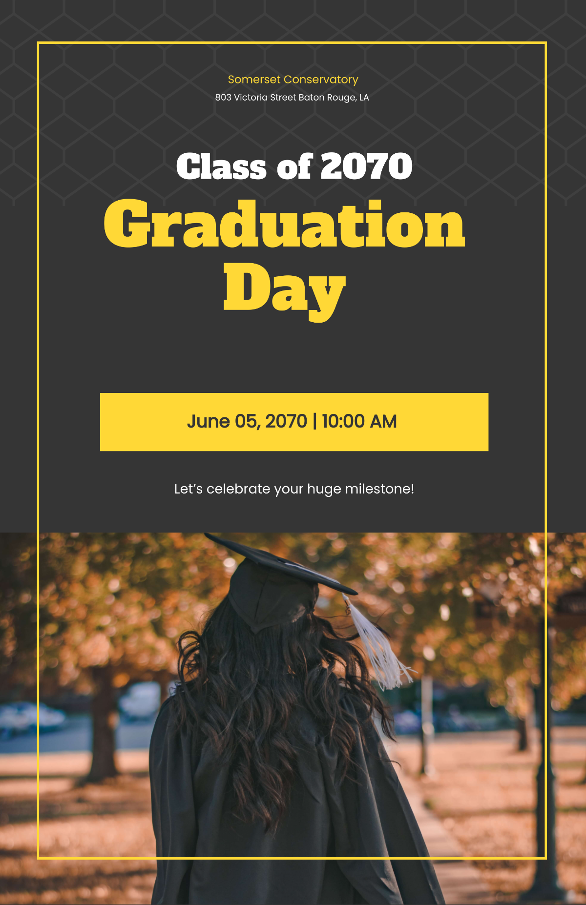 Graduation Day Poster Template