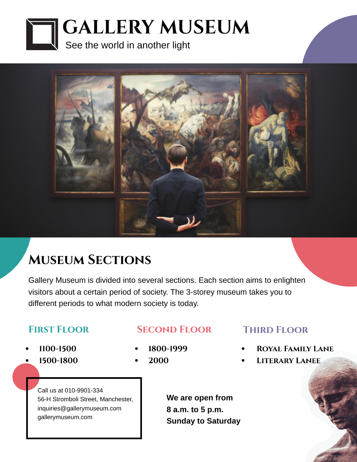 Museum Flyer Template - Edit Online & Download