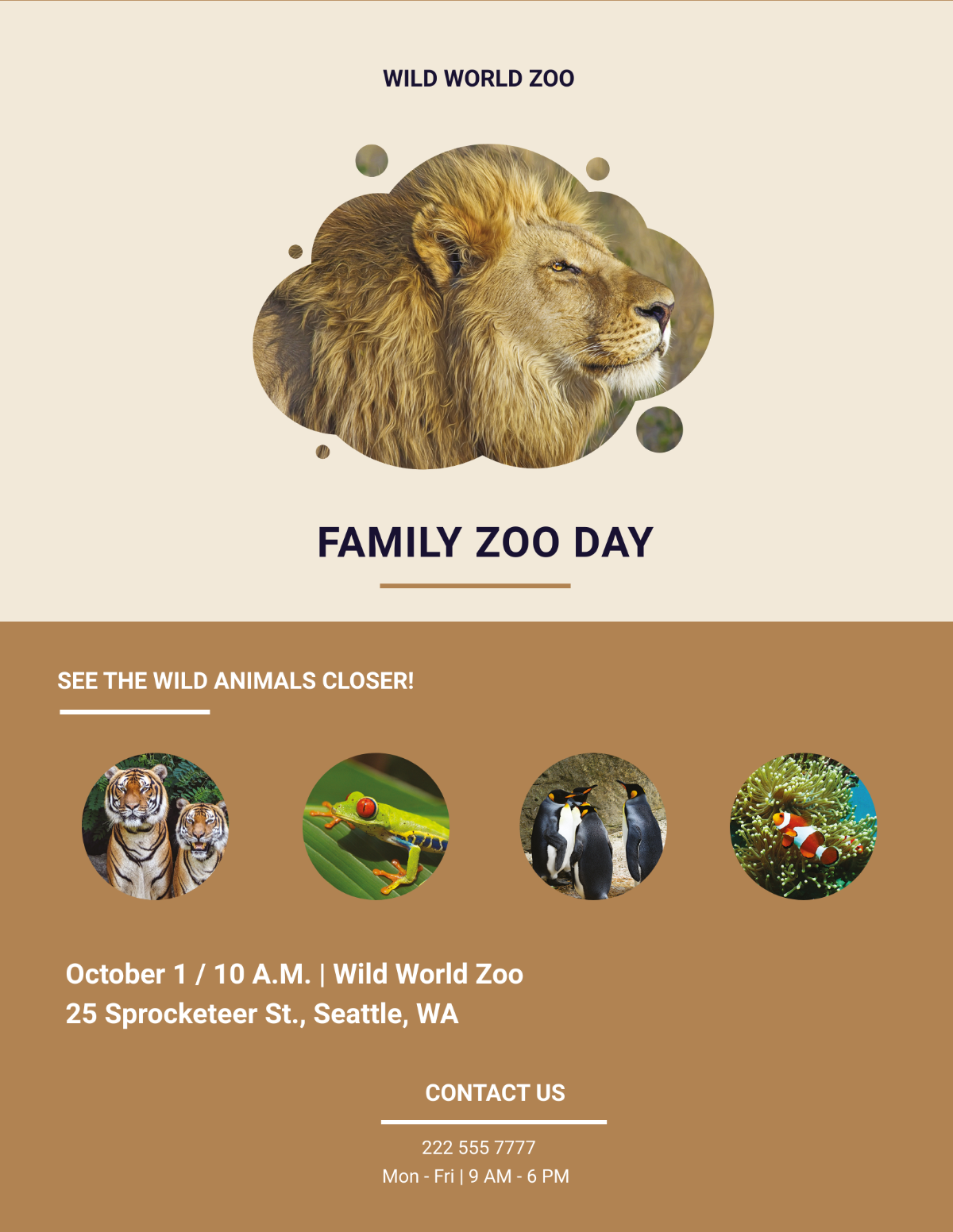 Zoo Flyer Template - Edit Online & Download