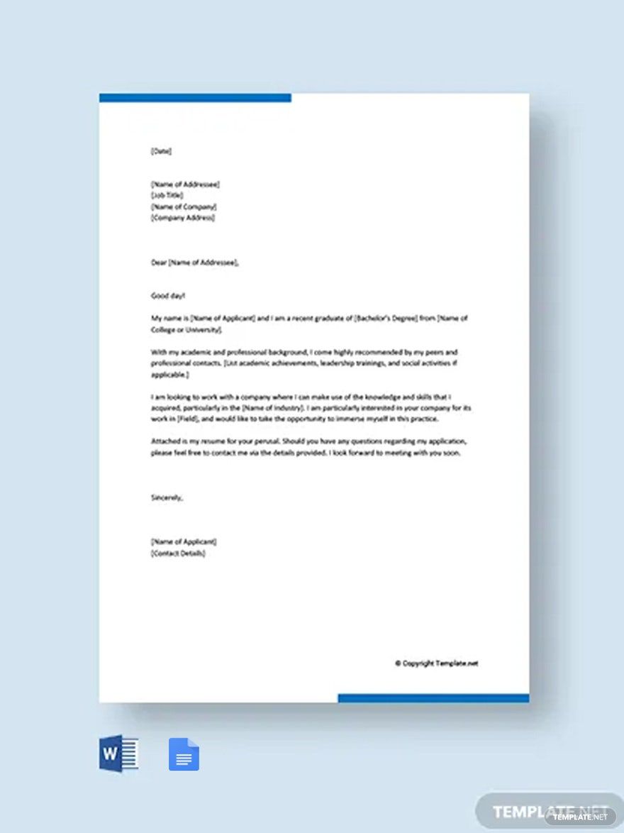 Free Personal Letter of for a Family Member Template