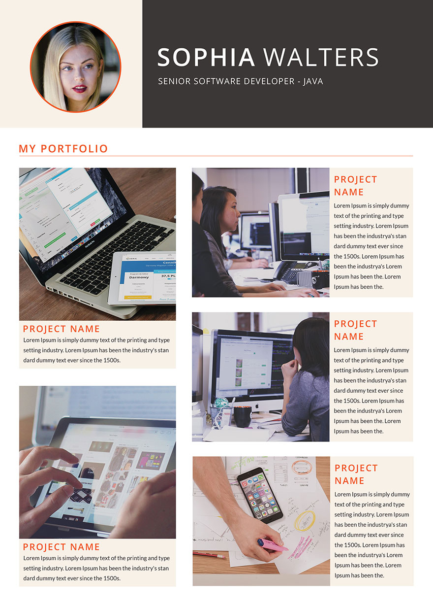 Senior Java Developer Resume Template - Word, Apple Pages, PSD ...