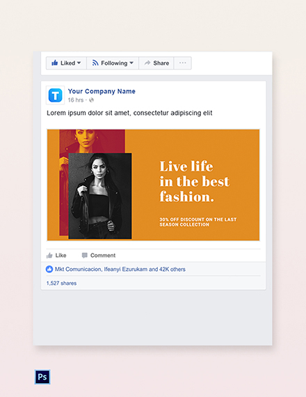 Clean Fashion Sale Instagram Post Template - Download in PSD | Template.net