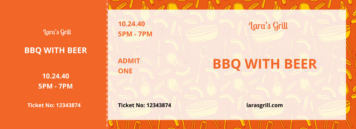 BBQ Food Ticket