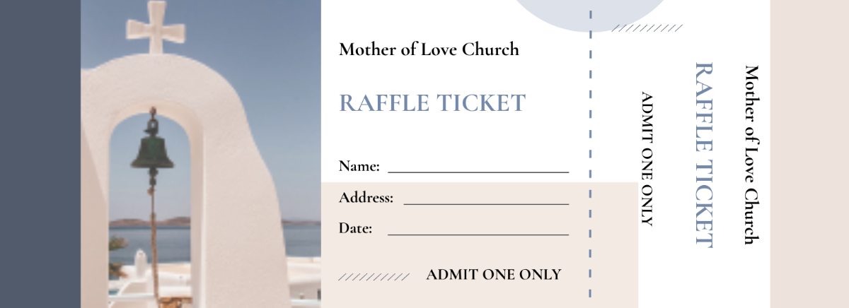 Church Raffle Ticket Template