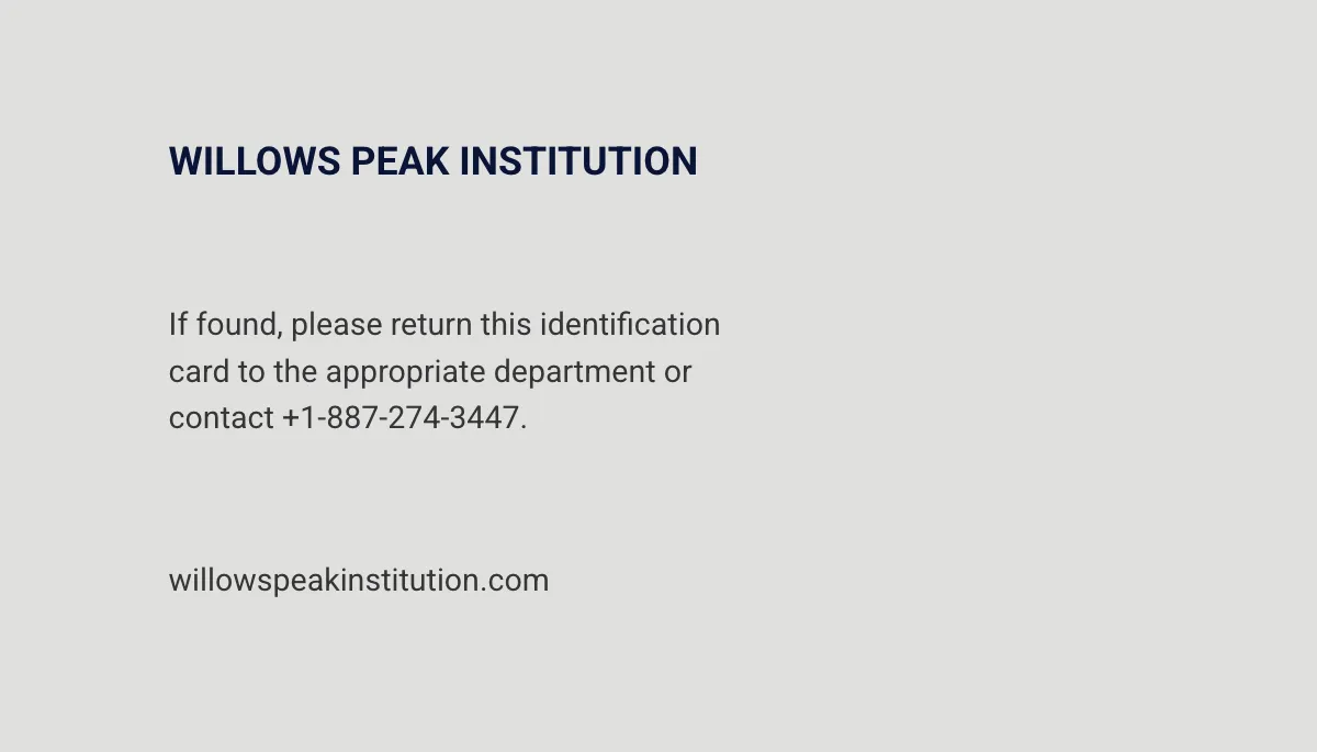 Free Institution ID Card Template to Edit Online