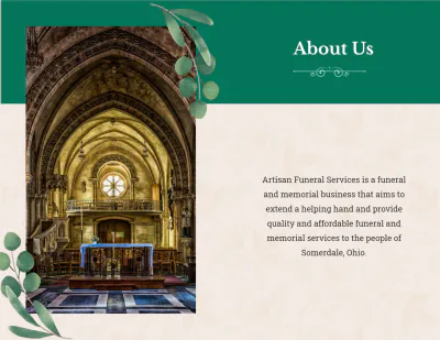 Free Booklet Funeral Obituary Brochure Template to Edit Online