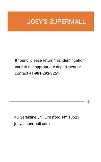 Free Security Officer ID Card Template to Edit Online