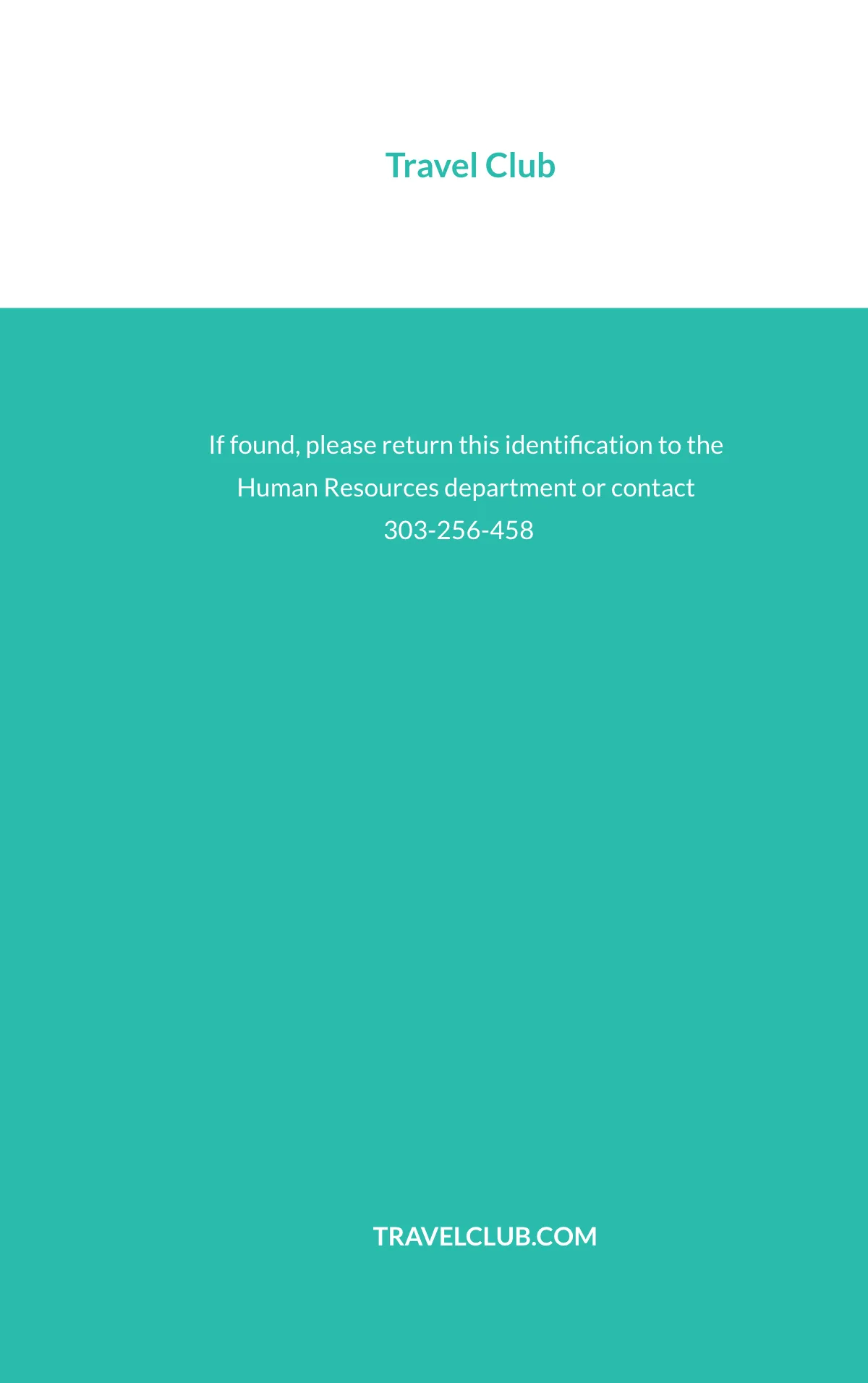 Free Simple Club ID Card Template to Edit Online