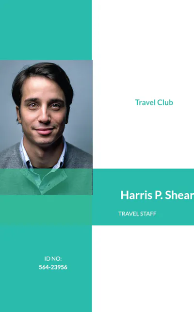 Free Simple Club ID Card Template to Edit Online
