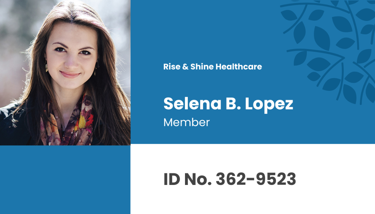 Free Simple Healthcare ID Card Template