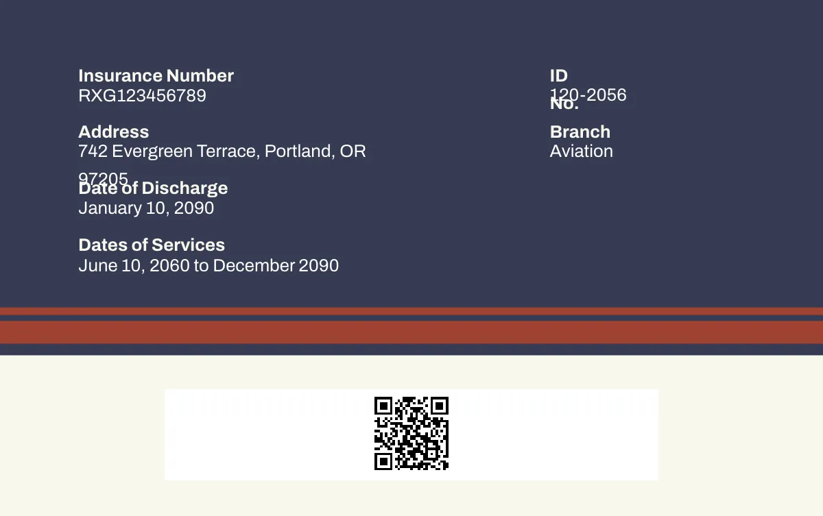 Free Veteran ID Card Template to Edit Online