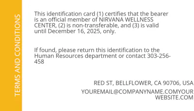 Free Wellness Membership ID Card Template to Edit Online