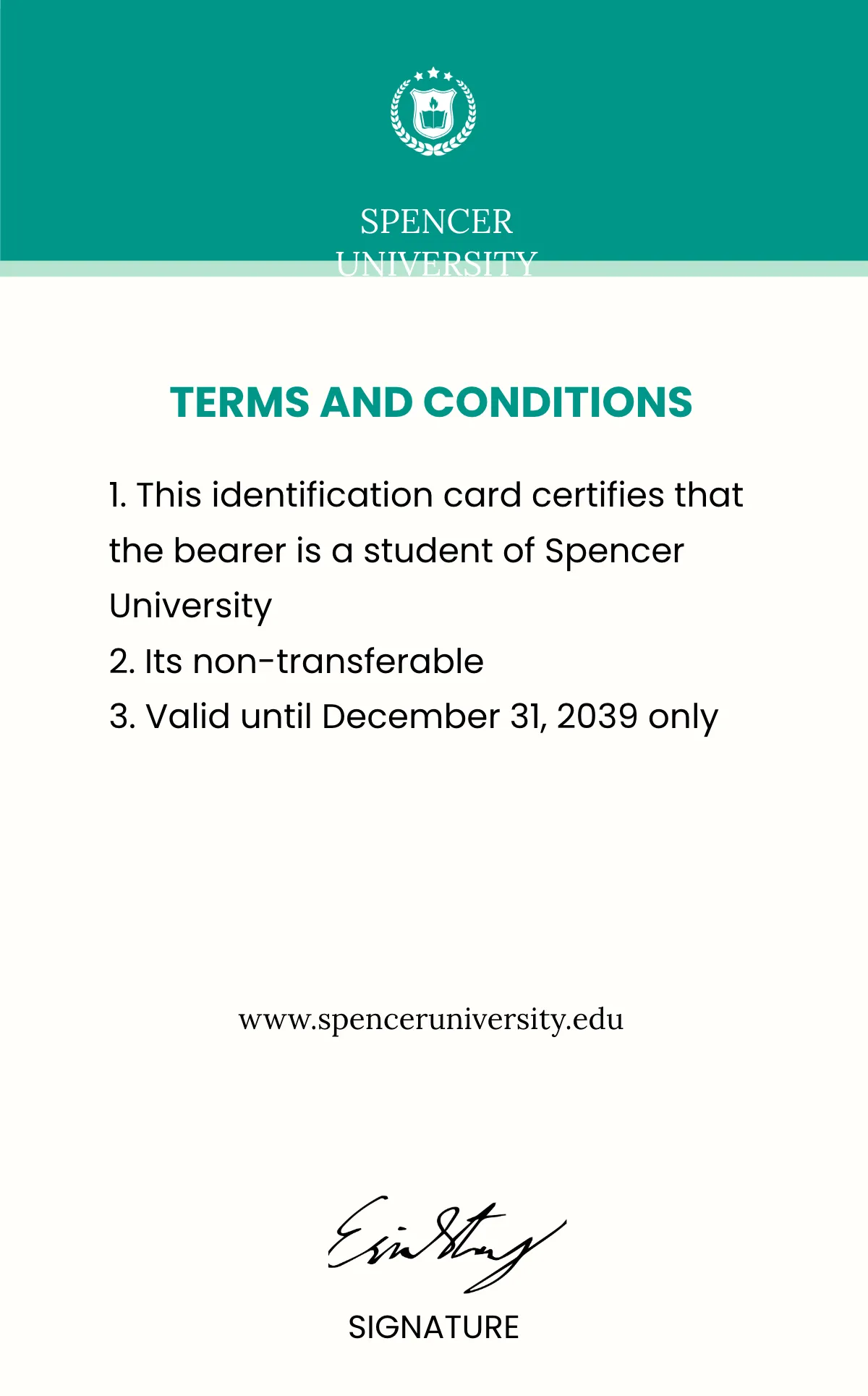 Free Blank Student ID Card Template to Edit Online