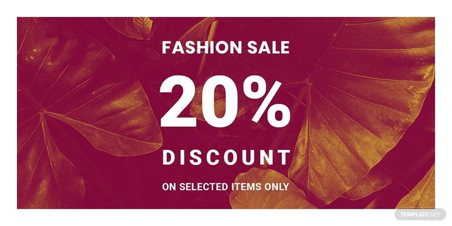 Editable Fashion Sale Blog Image Template in PSD