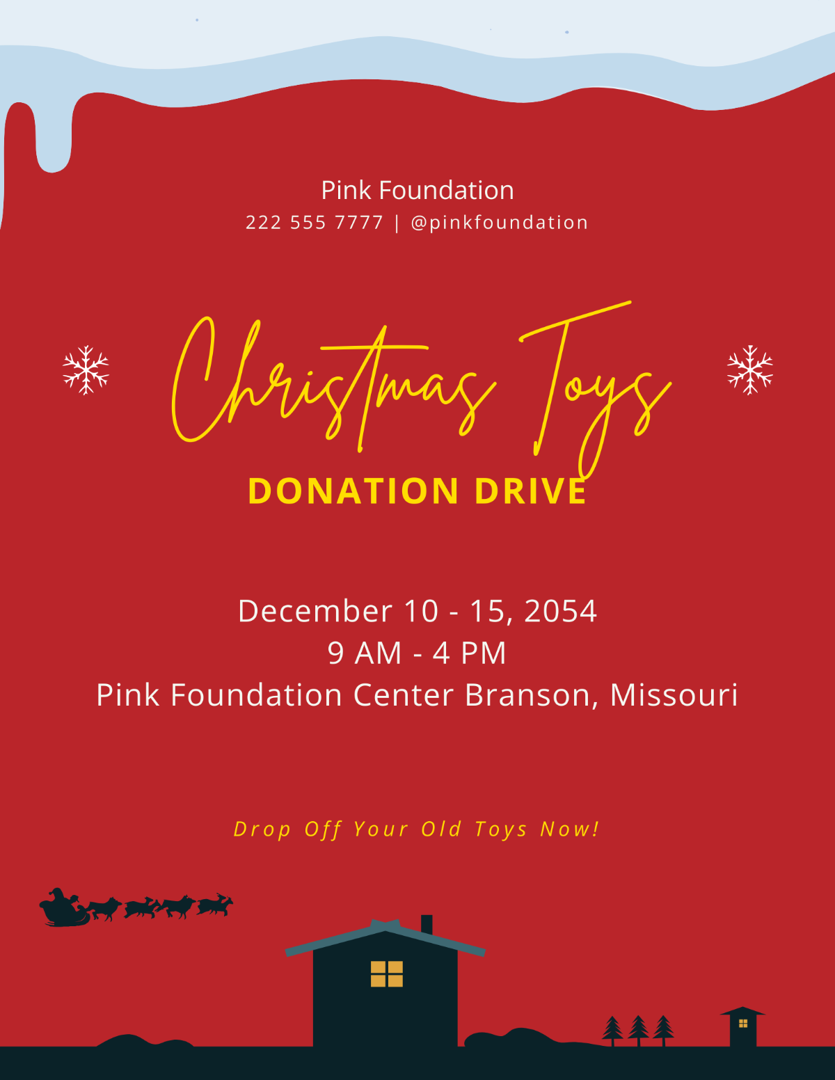 Holiday Toy Donation Flyer