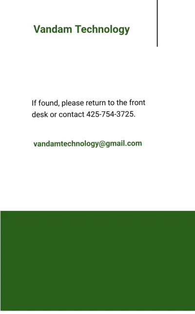 Free Corporate Portrait/Horizontal ID Card Template to Edit Online