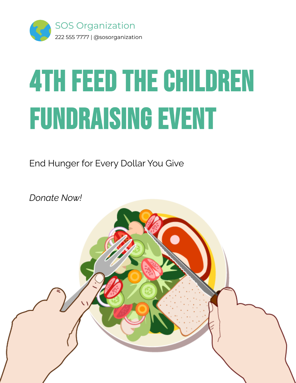 Donation Fundraiser Flyer
