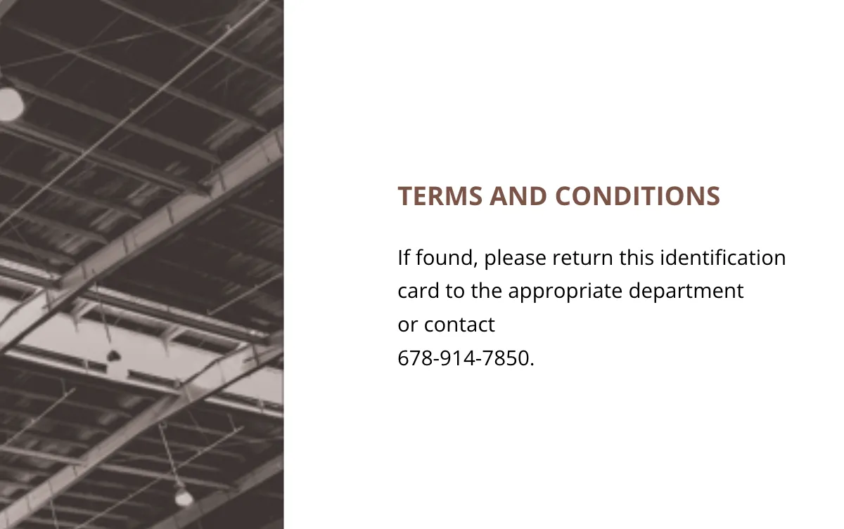 Free Factory ID Card Template to Edit Online