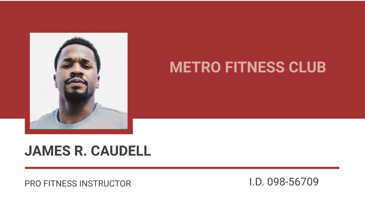 Fitness ID Card Template - Edit Online & Download