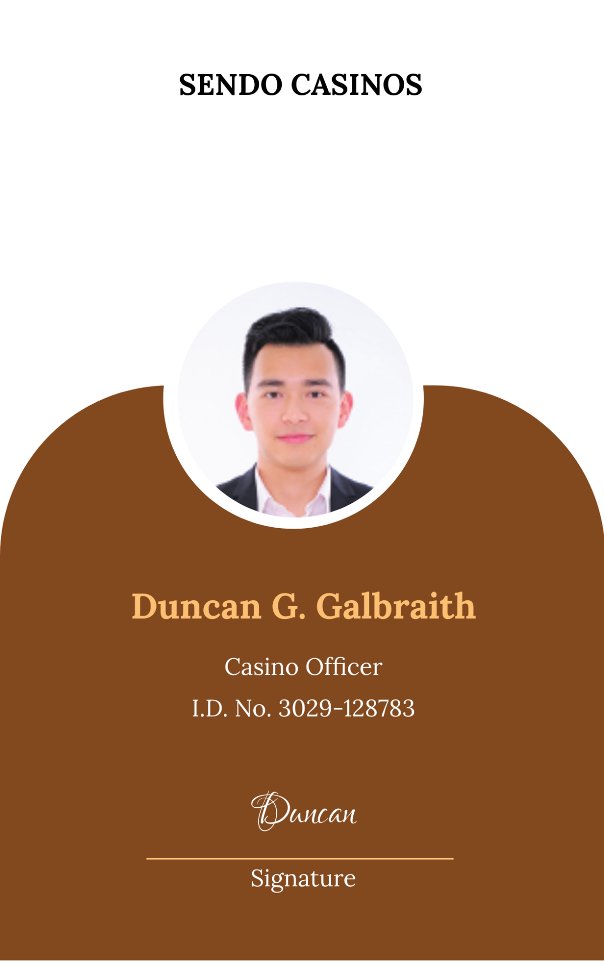 Casino ID Card Template - Edit Online & Download