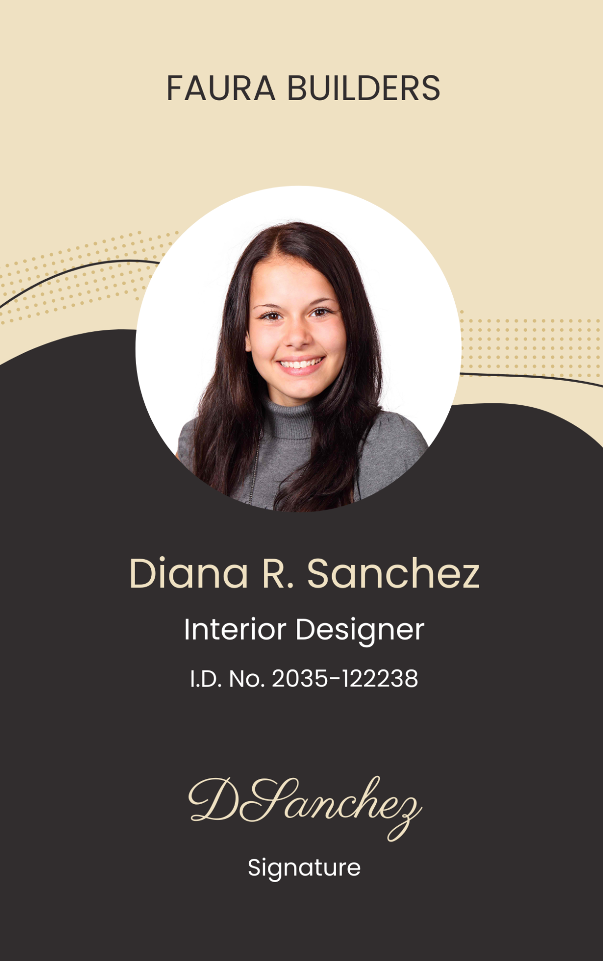 Interior Designer ID Card