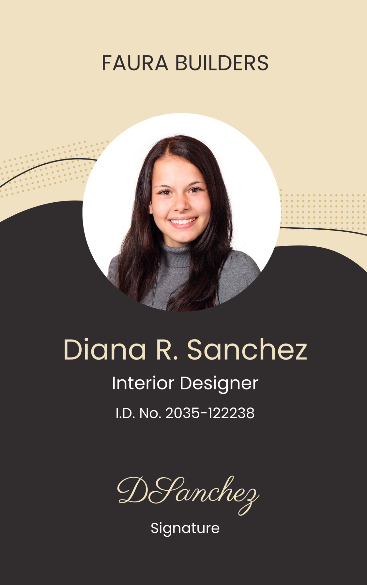 Interior Designer ID Card