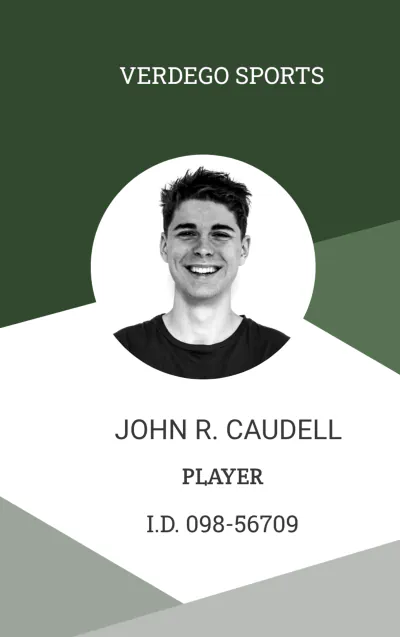 Free Player ID Card Template to Edit Online