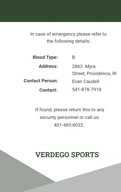 Free Player ID Card Template to Edit Online