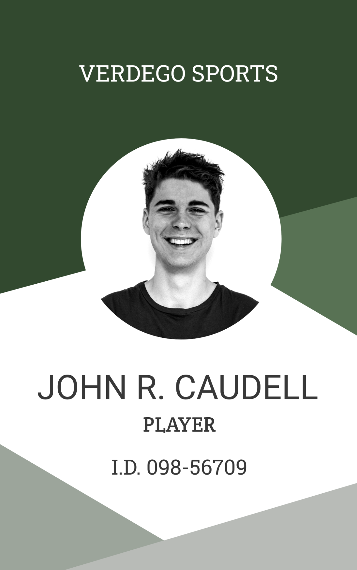 Player ID Card Template