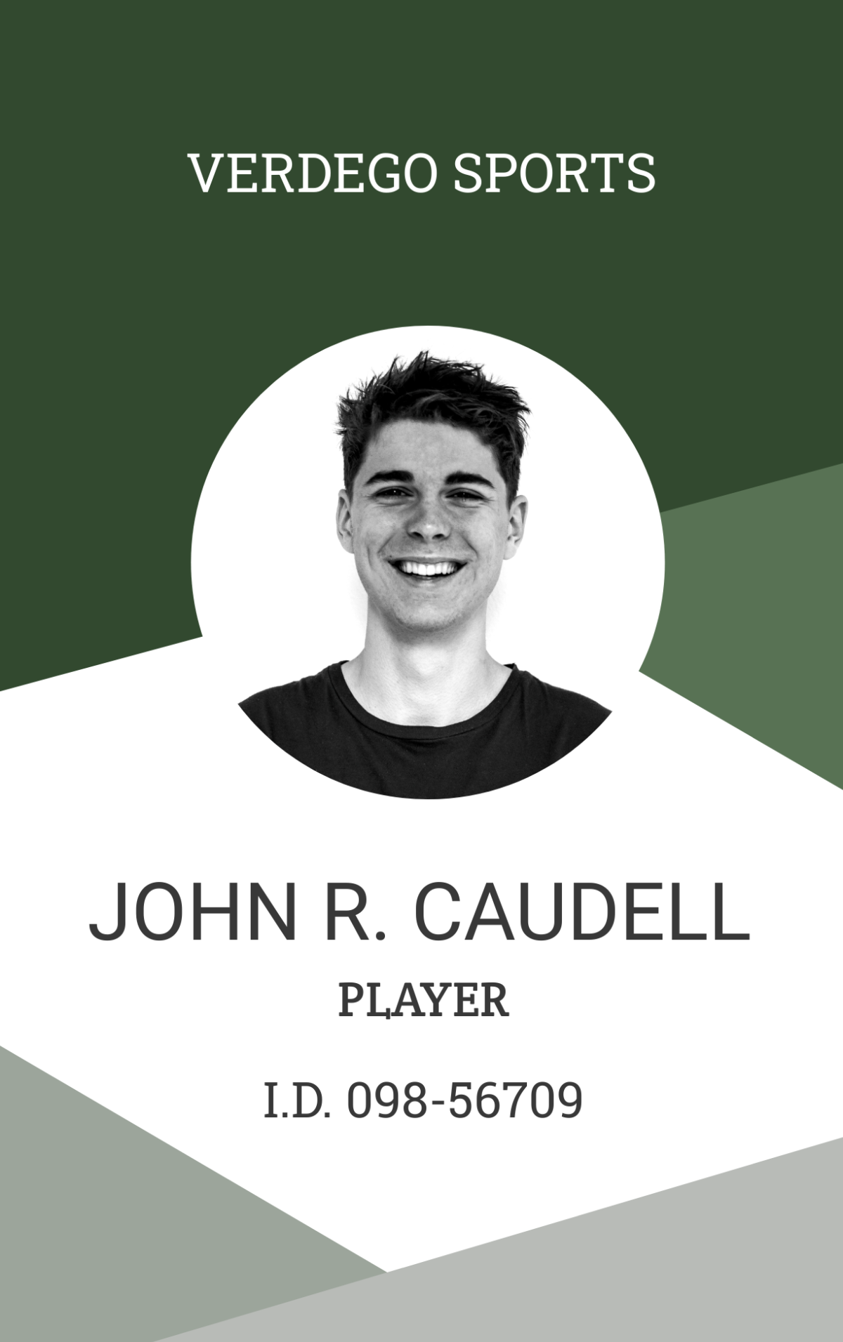 Player ID Card Template Edit Online Download Example Template
