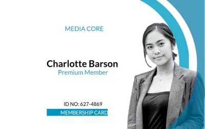 Free Printable Membership ID Card Template to Edit Online