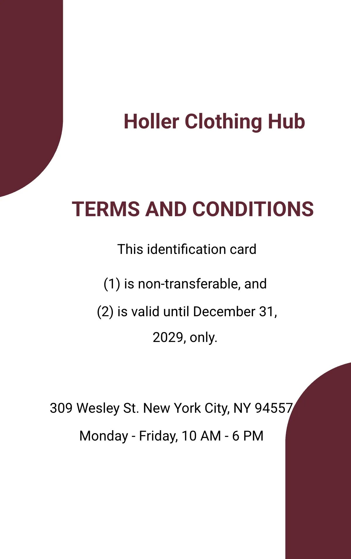 Free Printable Office ID Card Template to Edit Online