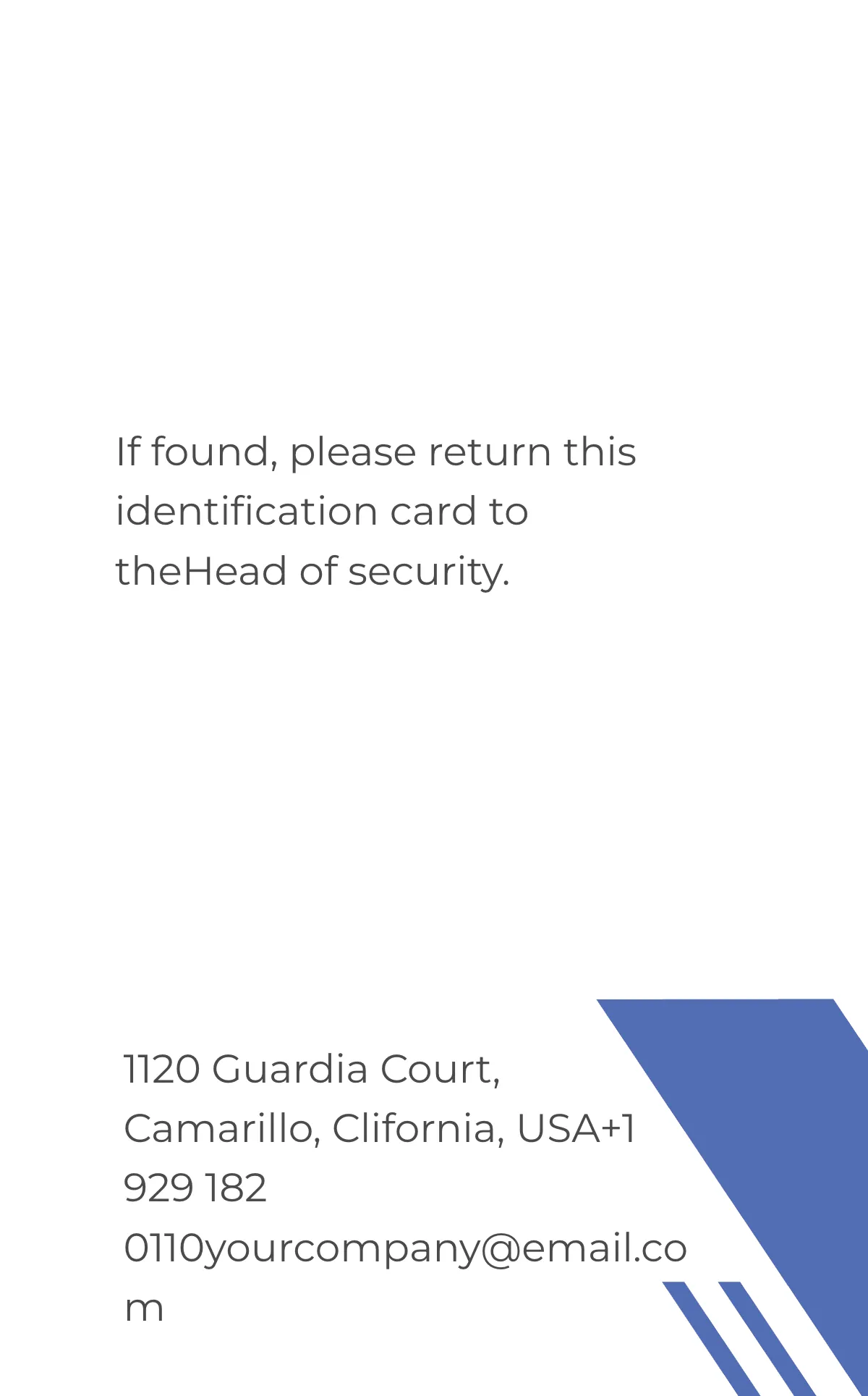 Free Private Investigator ID Card Template to Edit Online