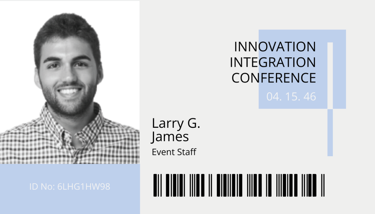 Professional event ID Card Template