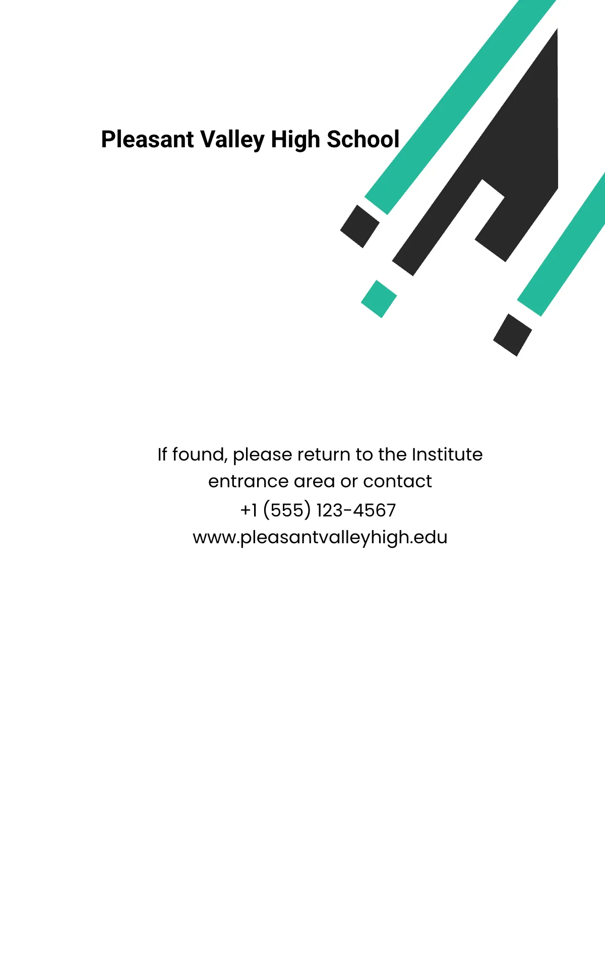 Free School ID Card Format Template to Edit Online