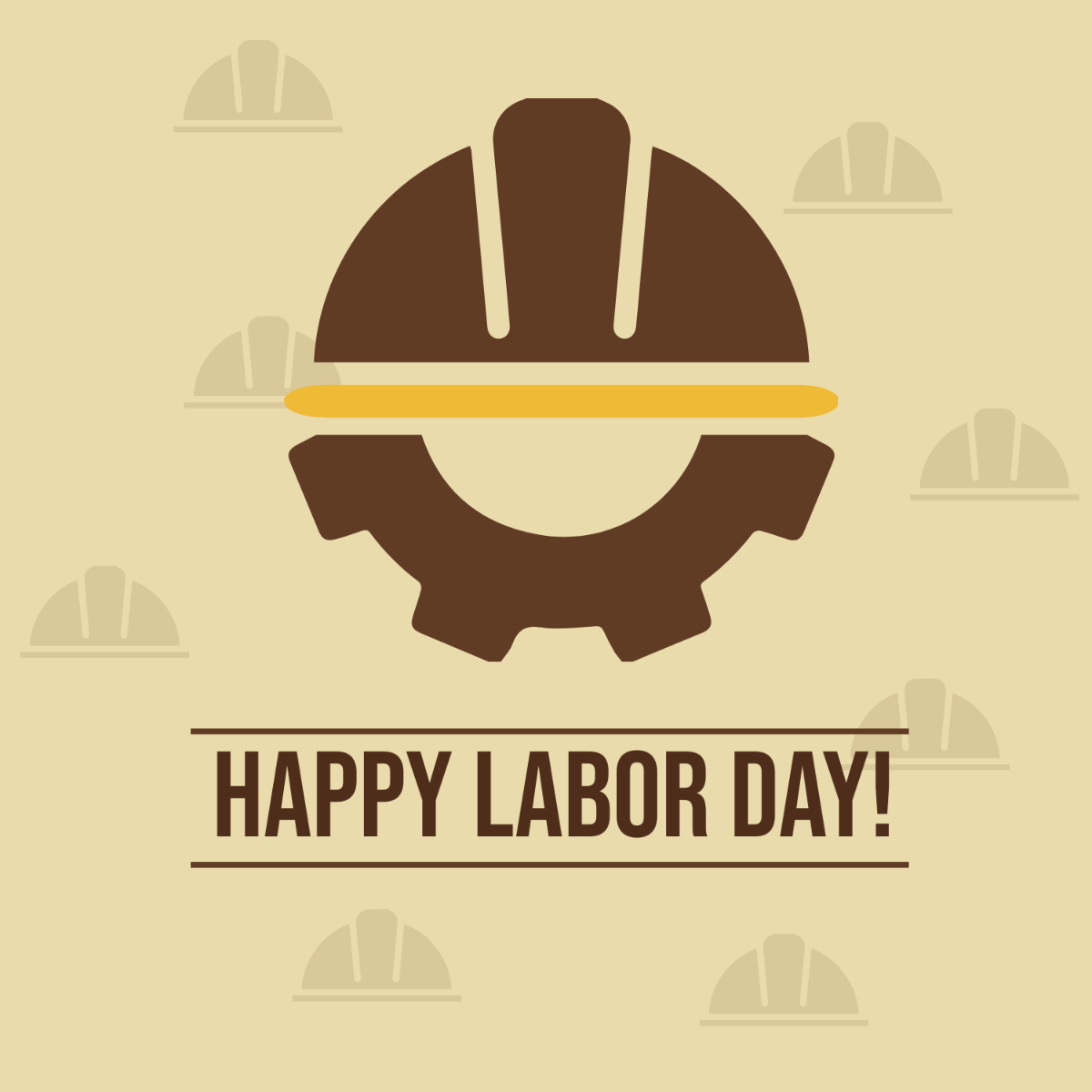 Happy Labor Day Clip Art Template