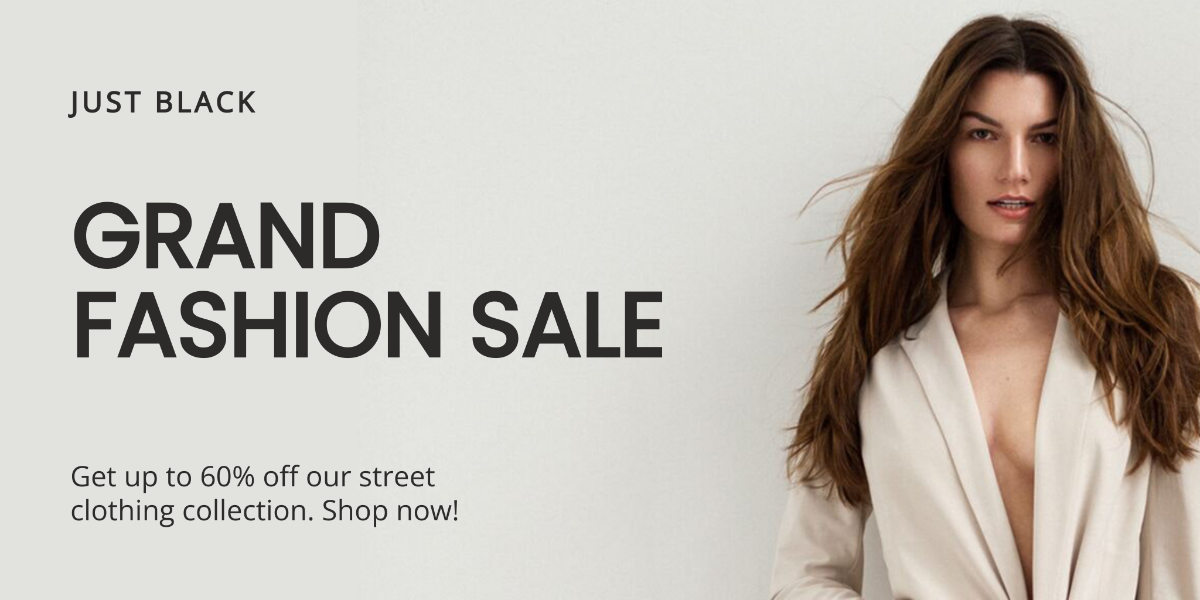 Grand Fashion Sale Twitter Post Template