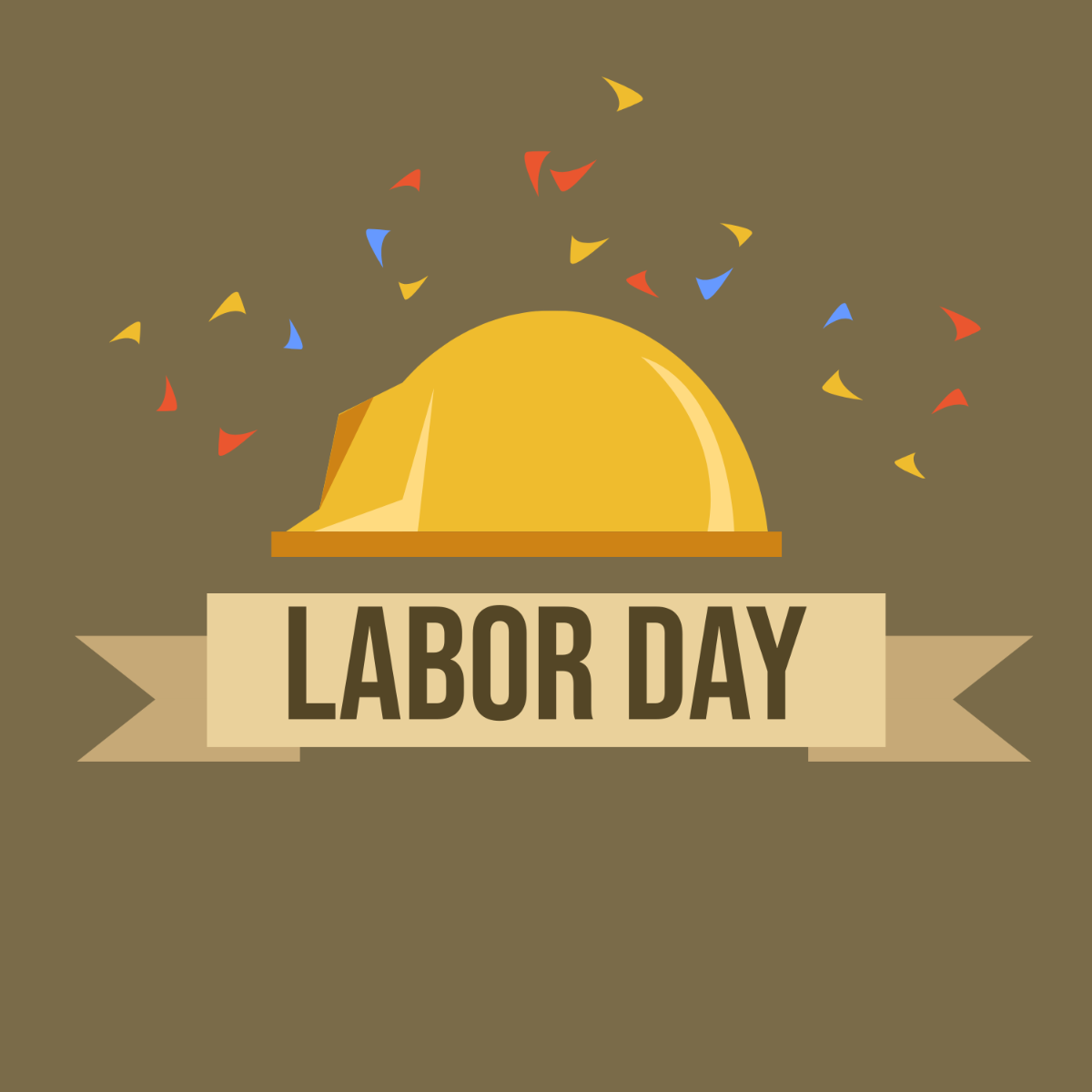 Free Labor Day Banner Clip Art Template