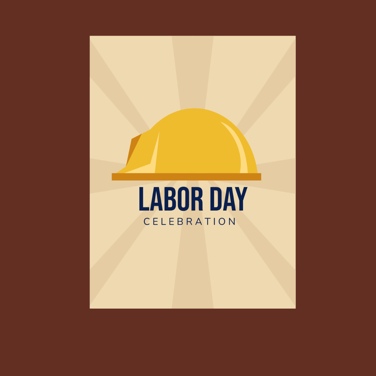 Free Labor Day Card Clip Art Template