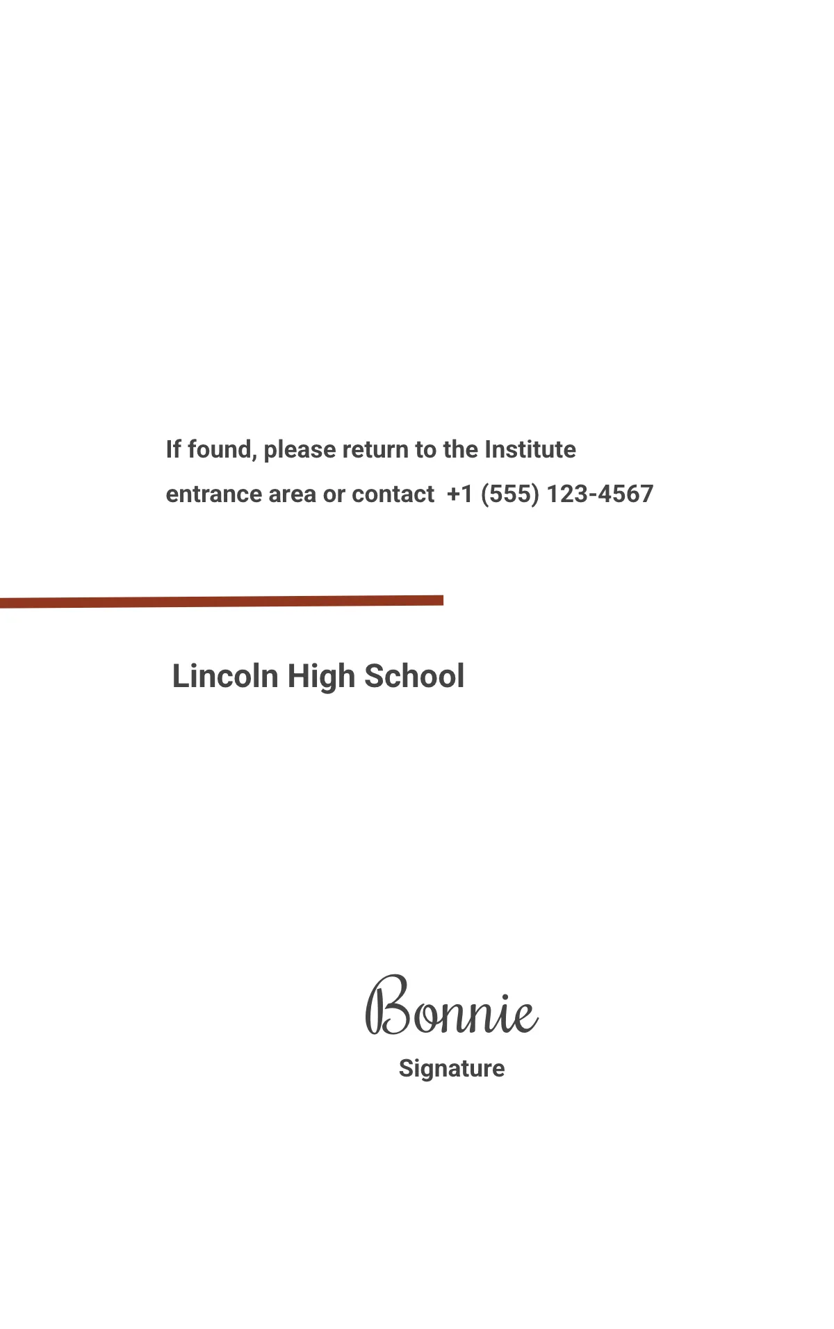 Free School ID Card Template to Edit Online