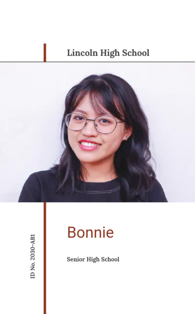 Free School ID Card Template to Edit Online