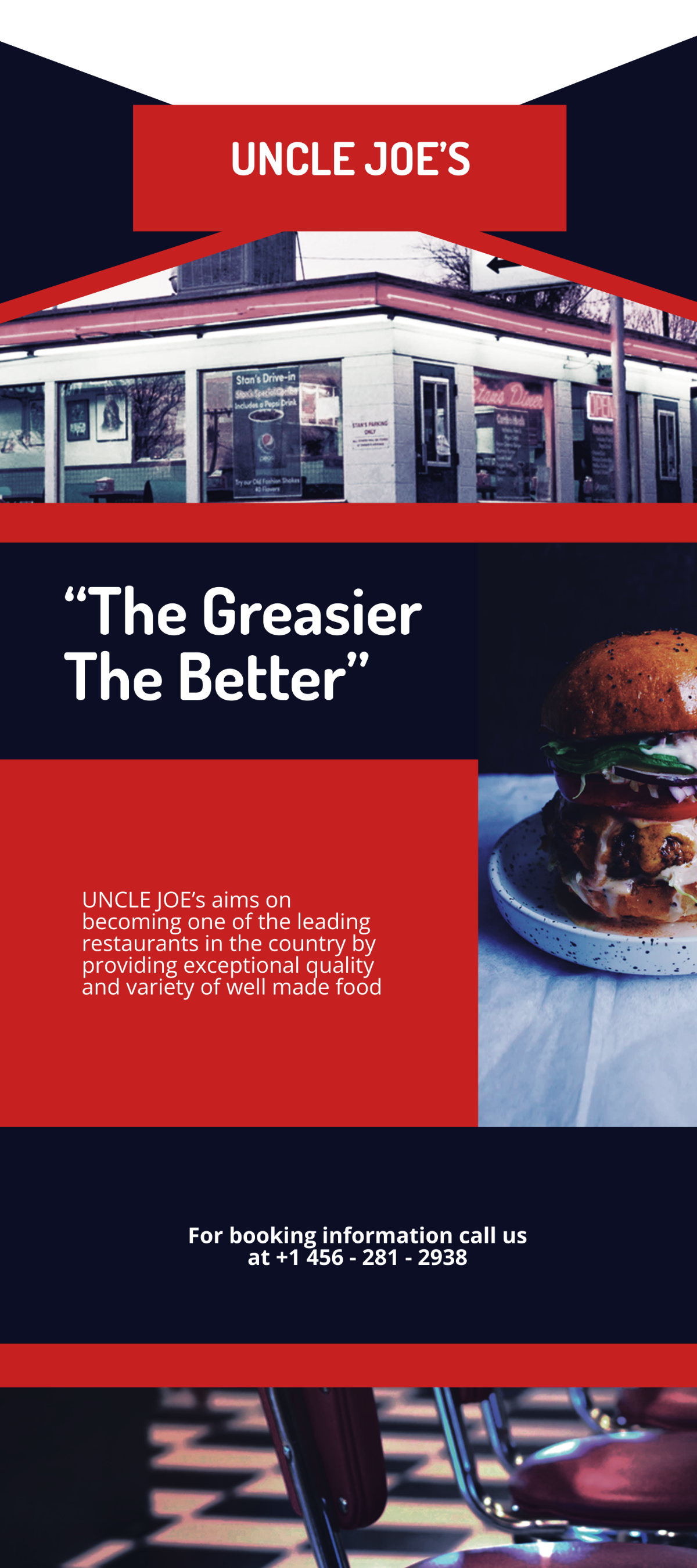 American Diner DL Card Template - Edit Online & Download