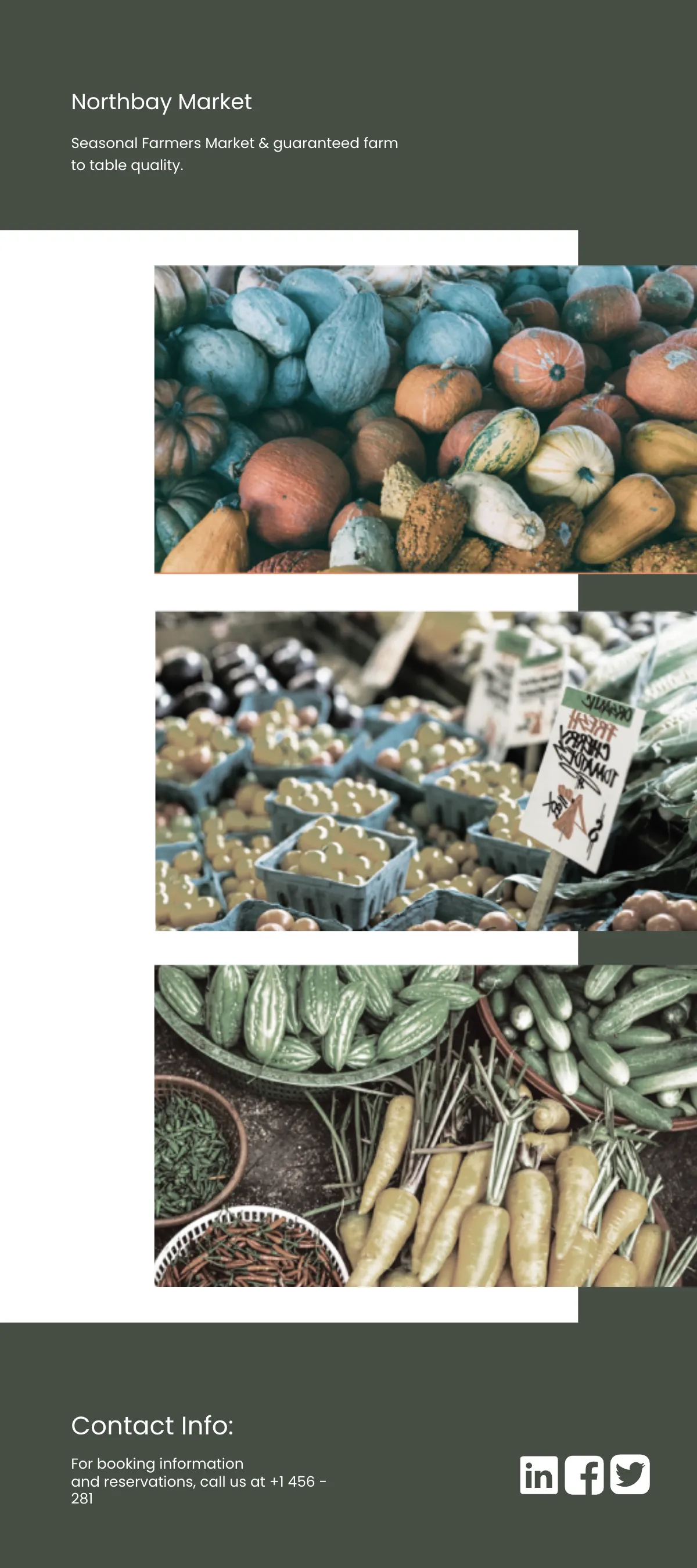 Free Farmers Market DL Card Template to Edit Online