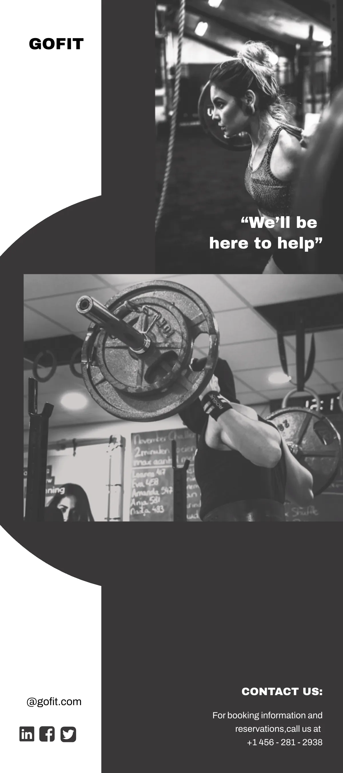 Free Fitness Gym DL Card Template to Edit Online