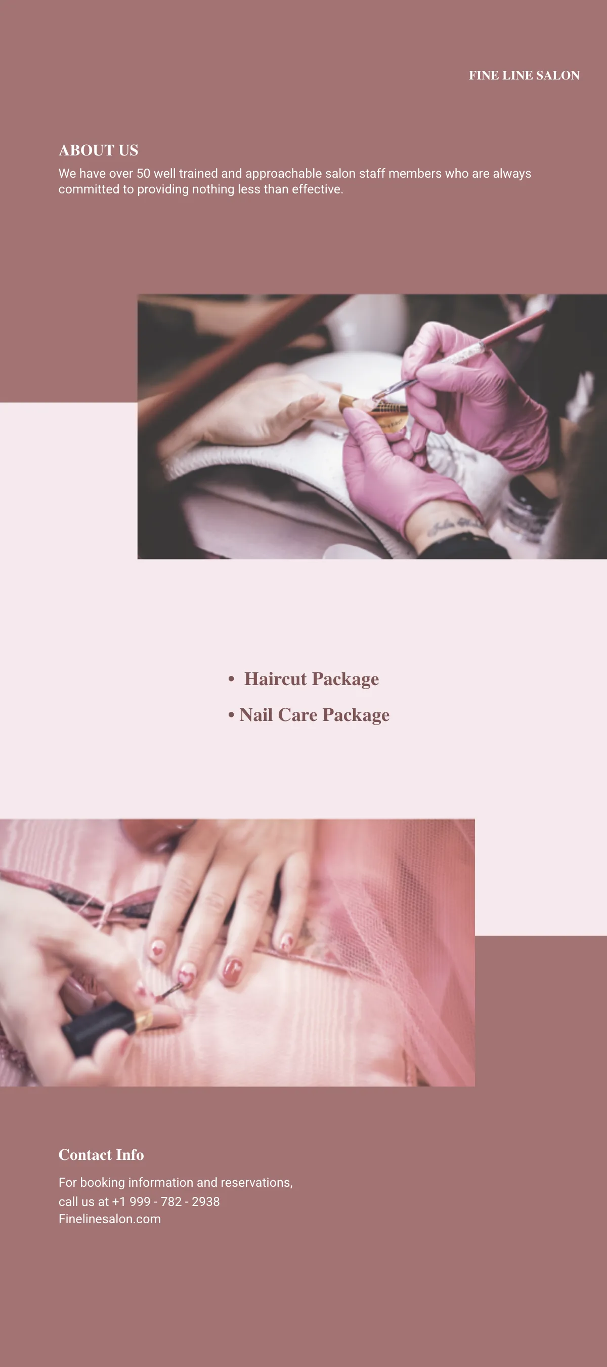 Free Nail Salon DL Card Template to Edit Online