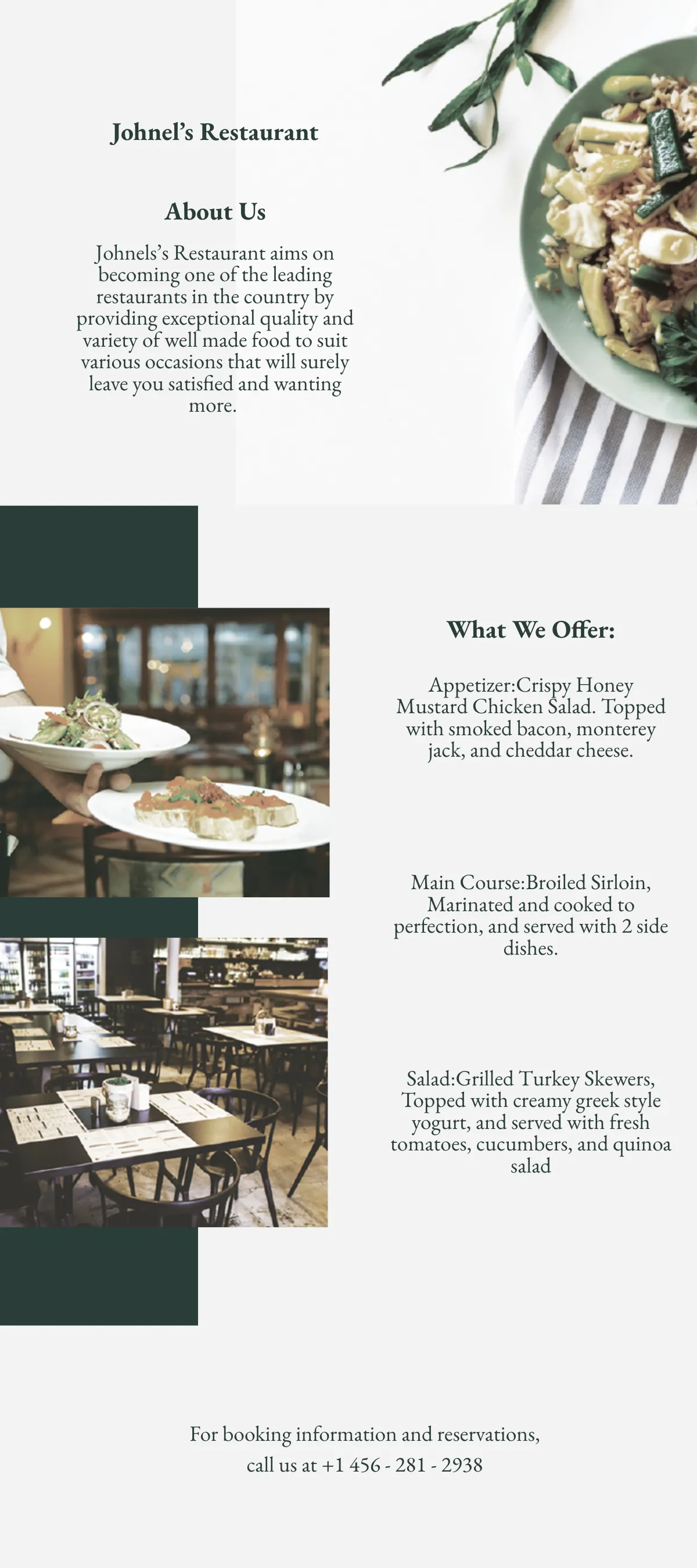 Free Restaurant DL Card Template to Edit Online